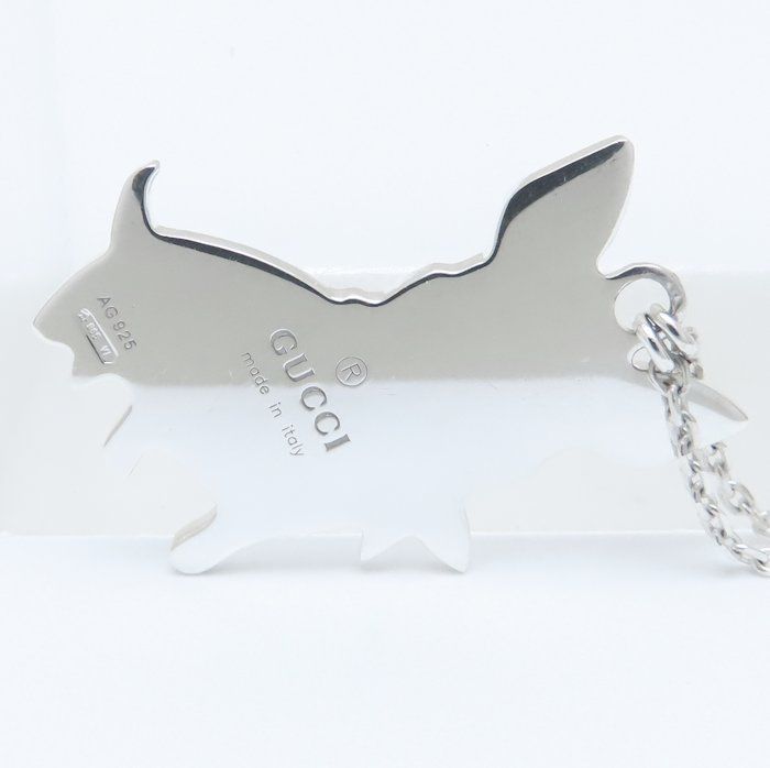 GUCCIフレンチブル GUCCI グッチ フレンチブルドッグ ネックレス シルバー925 レディース