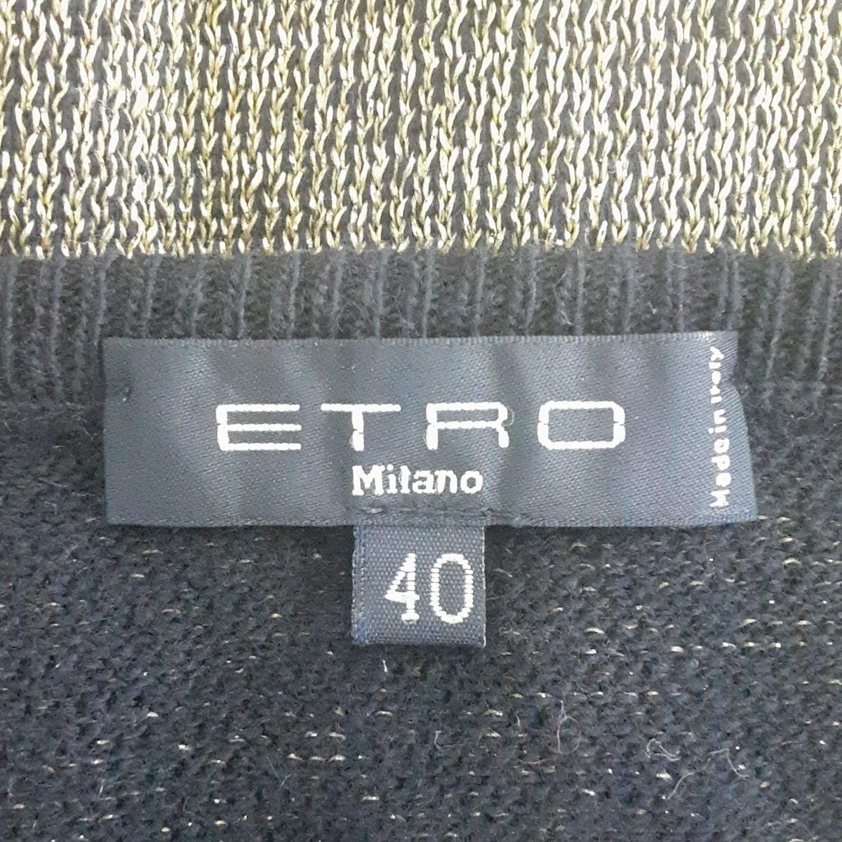 レディース ETRO(エトロ) アンサンブル レディース美品 - 黒×ゴールド