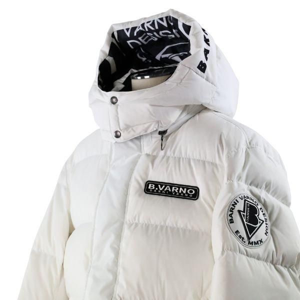 BARNI VARNO ホワイトナイロンジャケット BARNI VARNO ホワイトナイロンジャケット BARNI VARNO ホワイト