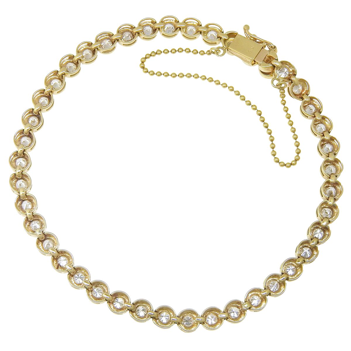 D2.11 テニス ダイヤモンド ブレスレット イエローゴールド K18YG