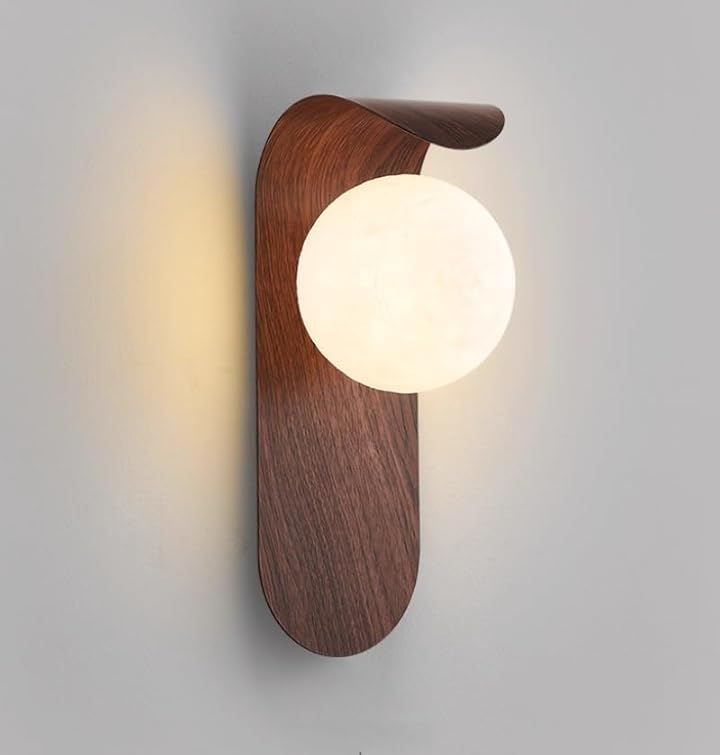 LzqLzxChyzh CS 和風 ウォールランプ 寝室 レトロ ベッドサイドランプ ウォルナット色 侘び寂びスタイル G 9 リビングルーム テレビ 背景ウォール クリエイティブ 温かみのある 廊下用 玄関 CS-0008