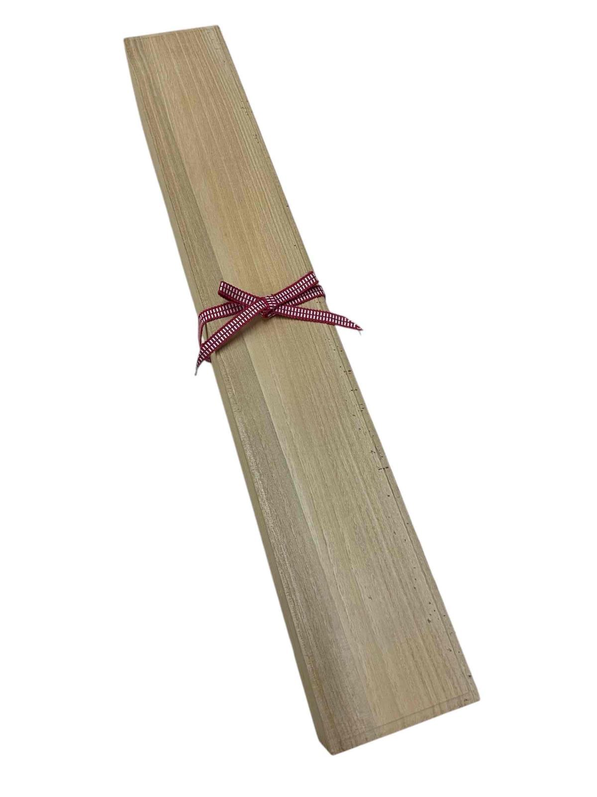 掛け軸用桐箱（紐付き・蓋面取りあり・マクラ赤）内寸：565×65×65