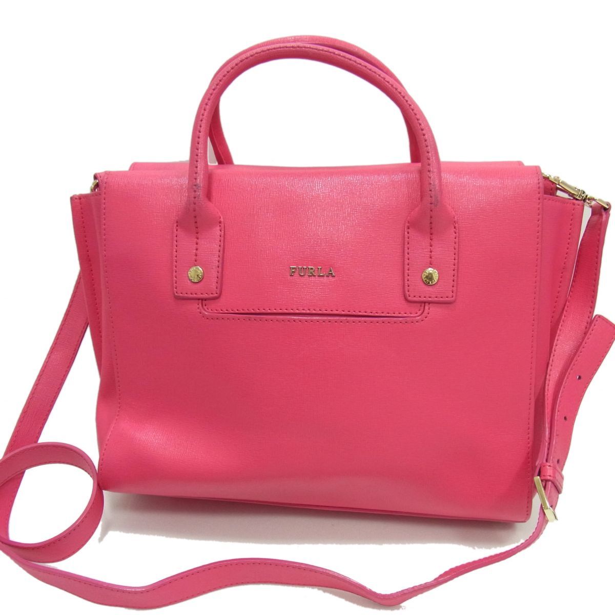 ☆FURLA フルラ レザーショルダーバッグ レザーハンドバッグ 