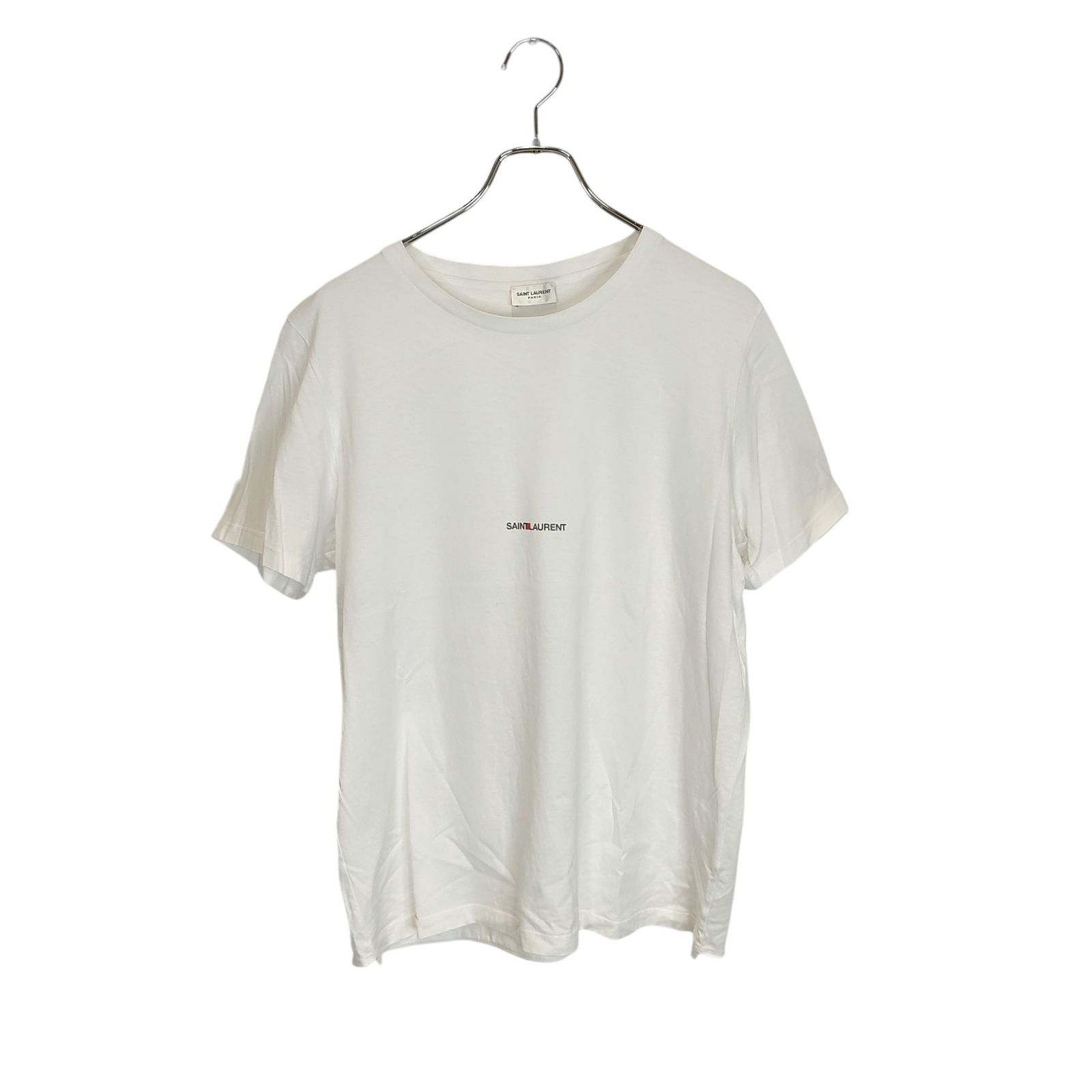 サンローランパリ サイズ:L  464572 YB2DQ クラシックロゴプリントTシャツ 中古 BS99 SAINT LAURENT PARIS サン ローラン パリ クラシック ロゴ プリント