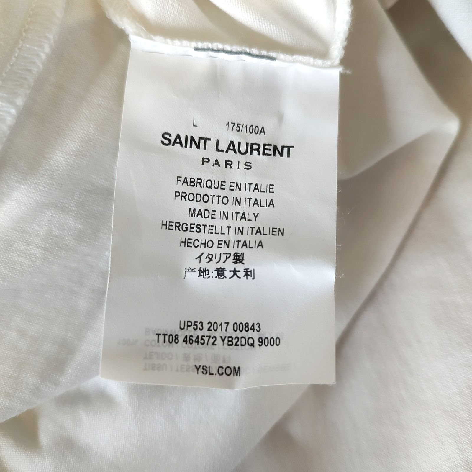 SAINT LAURENT PARIS サン ローラン パリ クラシック ロゴ プリント