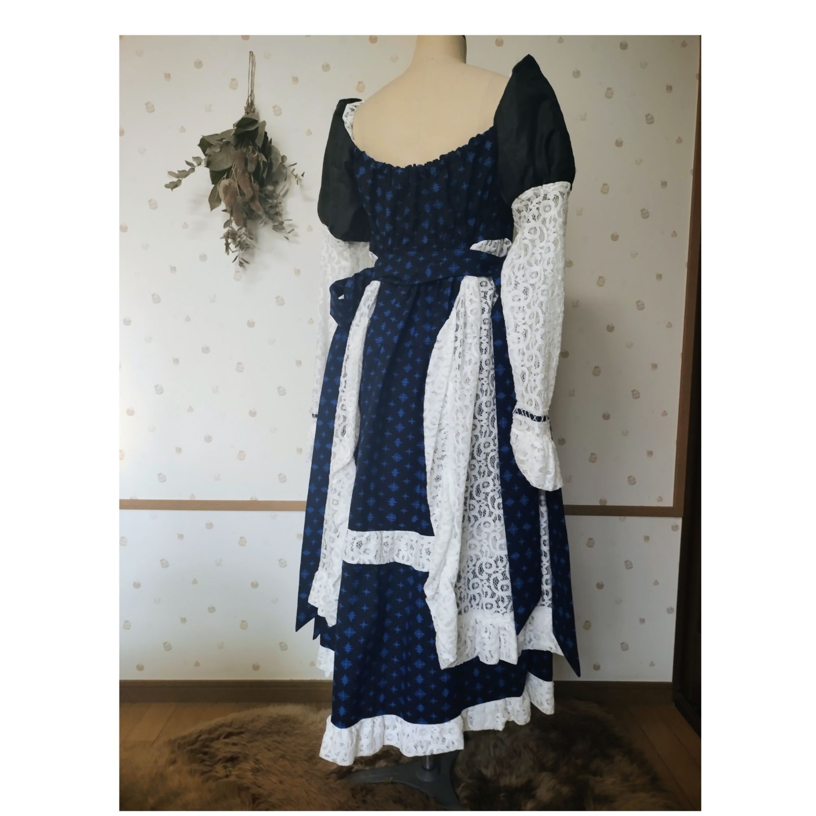  着物リメイク 0時4分の思考ワンピース ワンピース チュニック ファッション