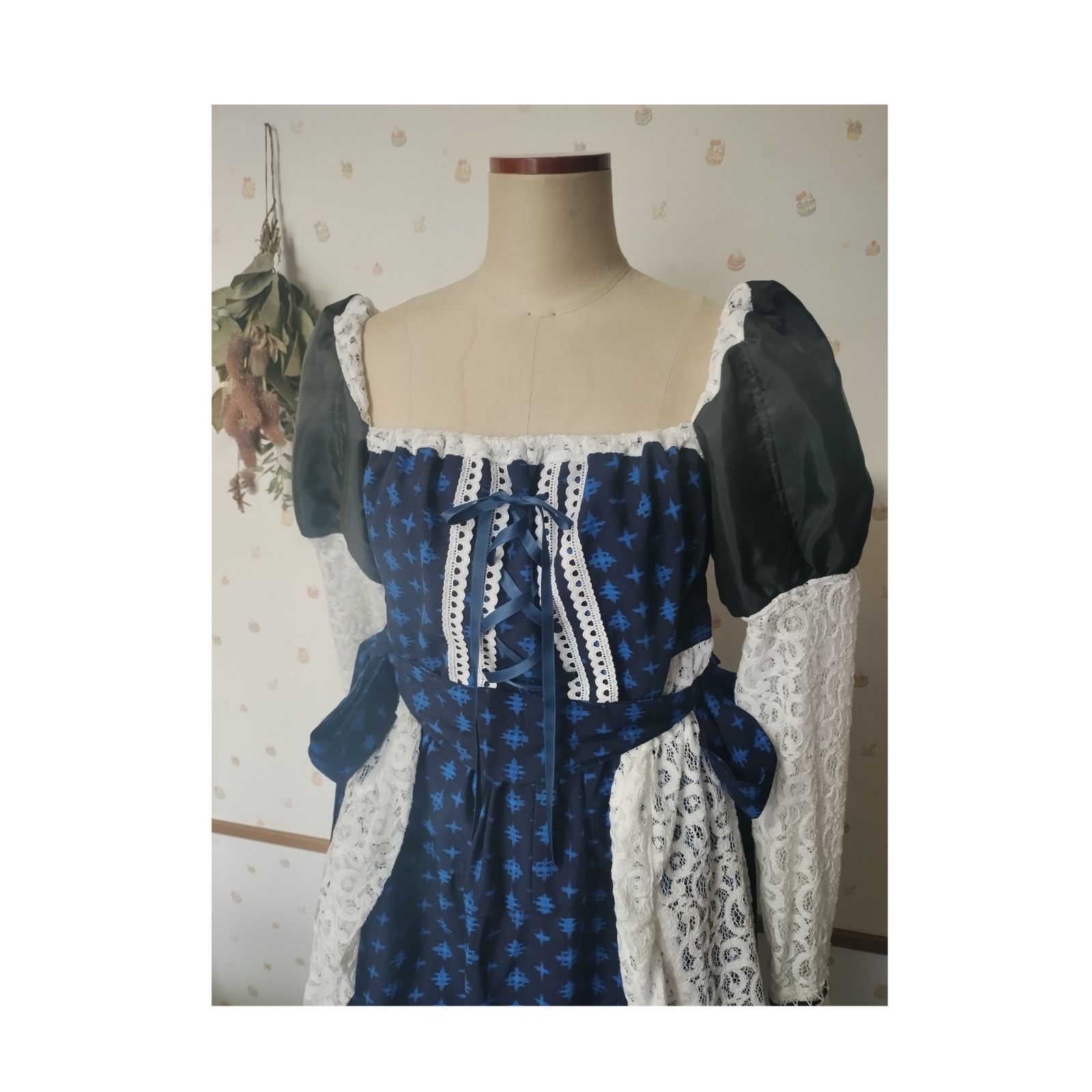 着物リメイク 0時4分の思考ワンピース