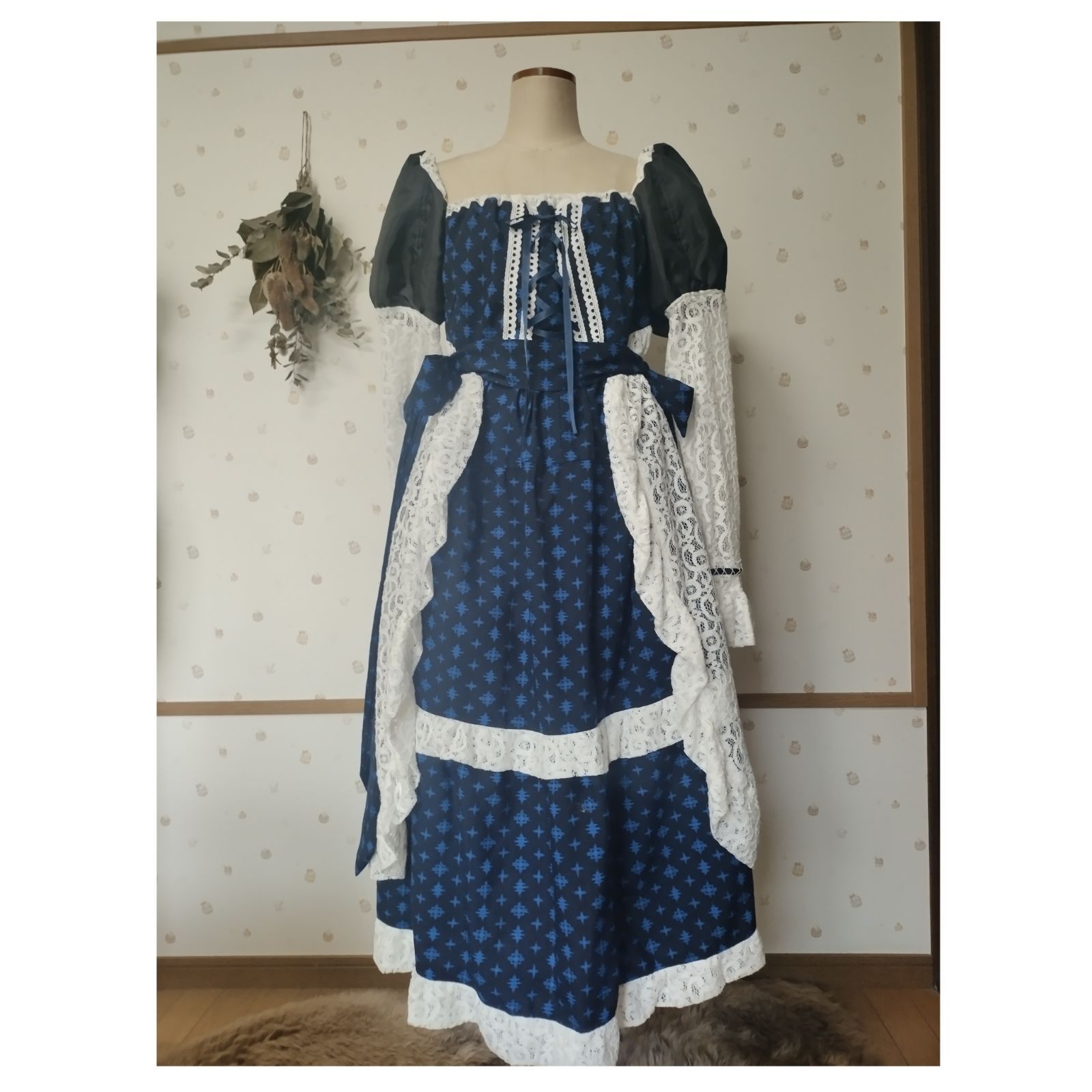 着物リメイク 0時4分の思考ワンピース