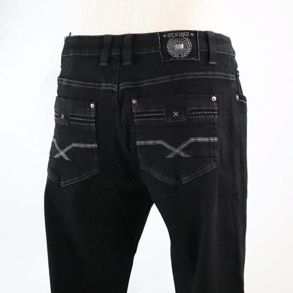 デニムパンツ ヴィンチ 35-5302-29 メンズ パンツ 秋 冬 カジュアル ゴルフ ギフト プレゼント ブラック VINCI ジーンズ Gパン square