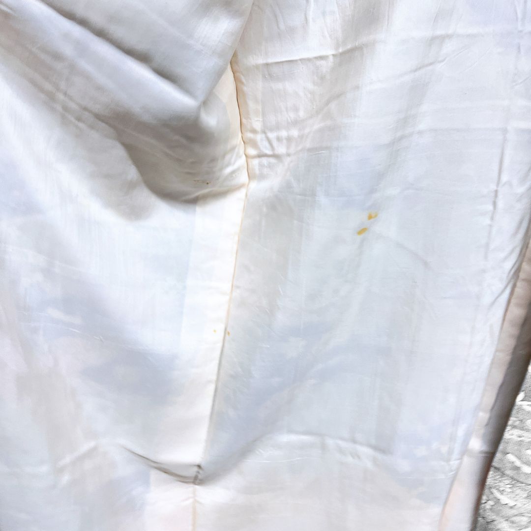  小紋 道長取り 松竹梅 菊 家屋 くすみパステル 着物 122 b d ms 小紋 着物