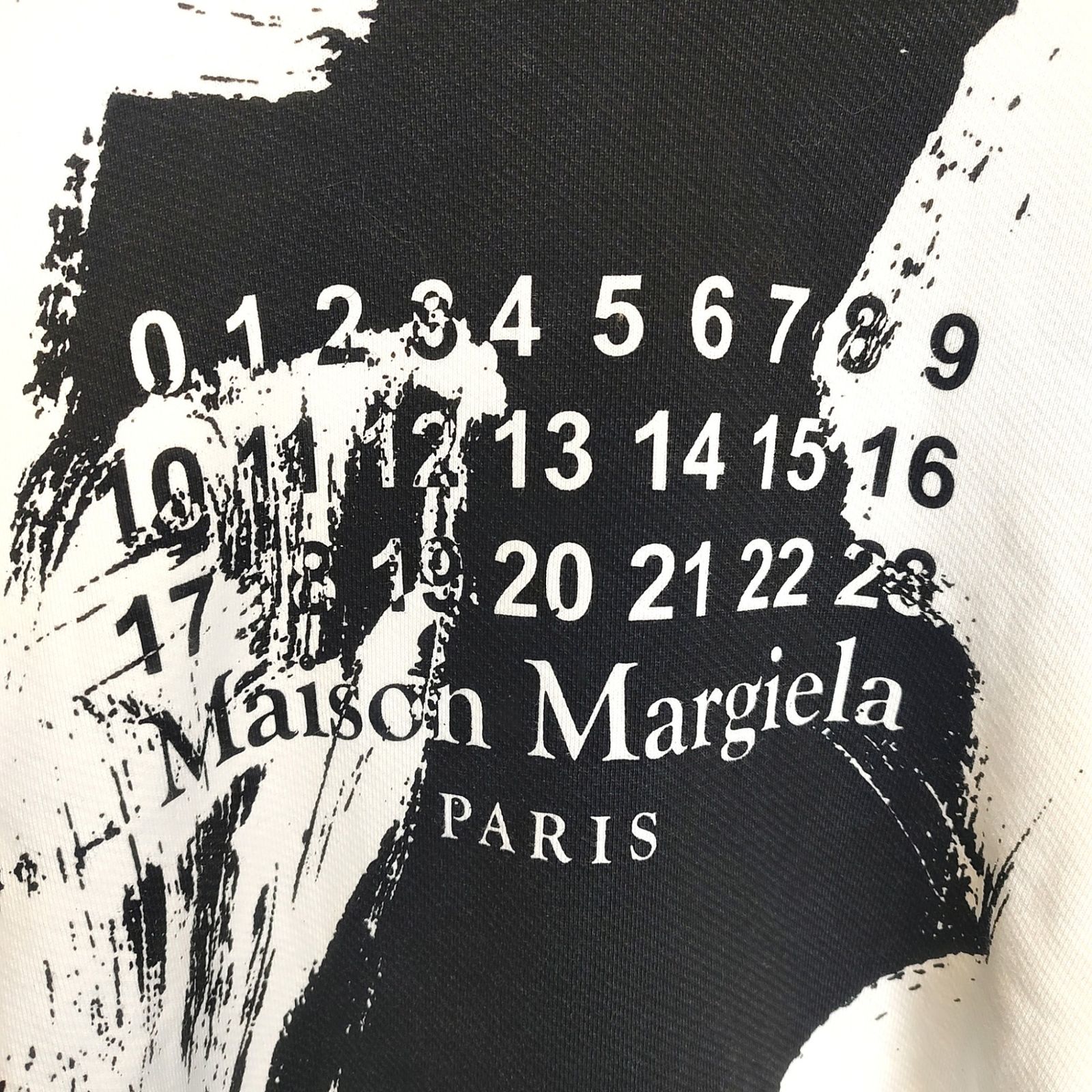 MAISON MARGIELA マルジェラ ロゴ ペイント パーカー ペイント 