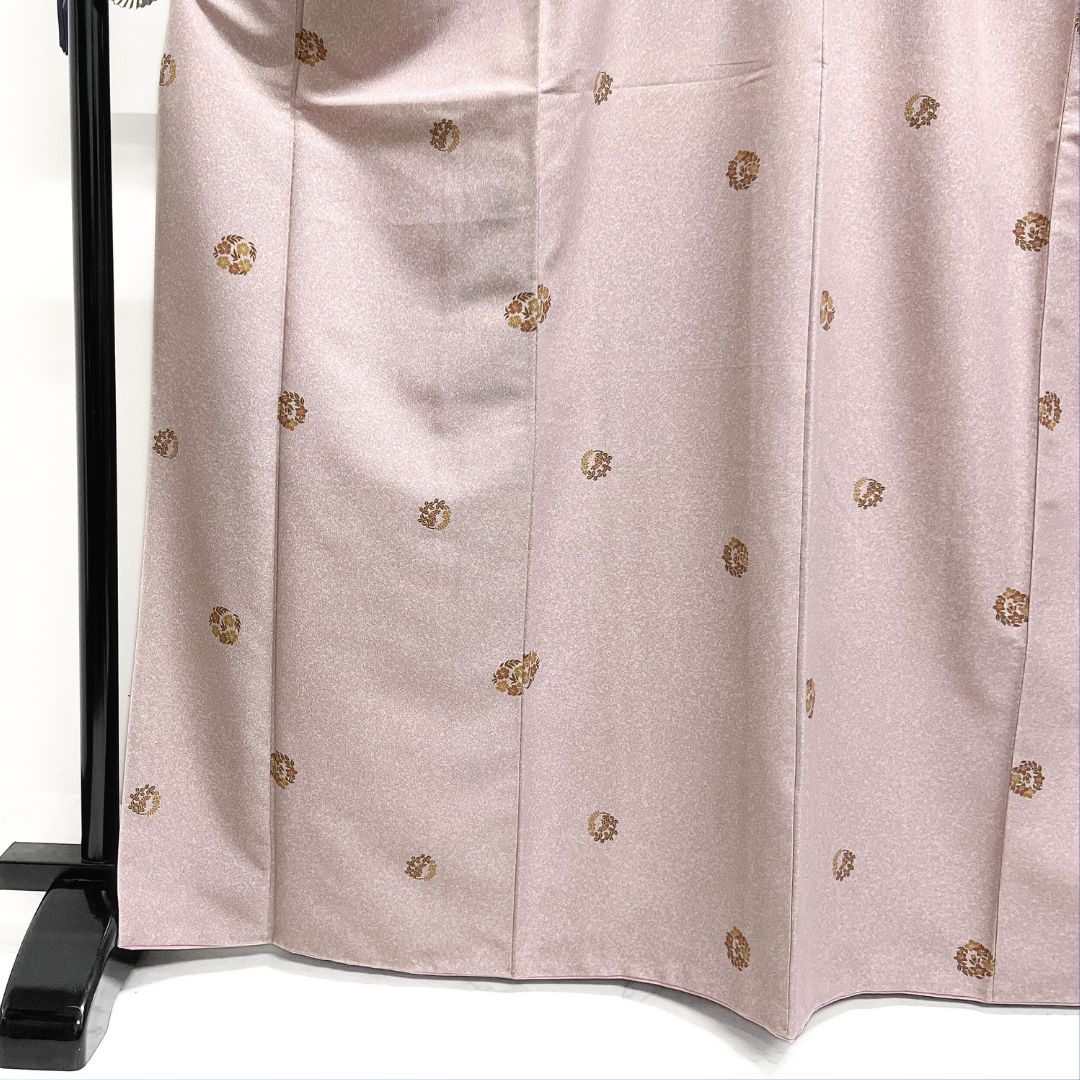 小紋 洗える着物 花紋 桔梗 撫子 藤 たたき染 着物 122b d ms 小紋