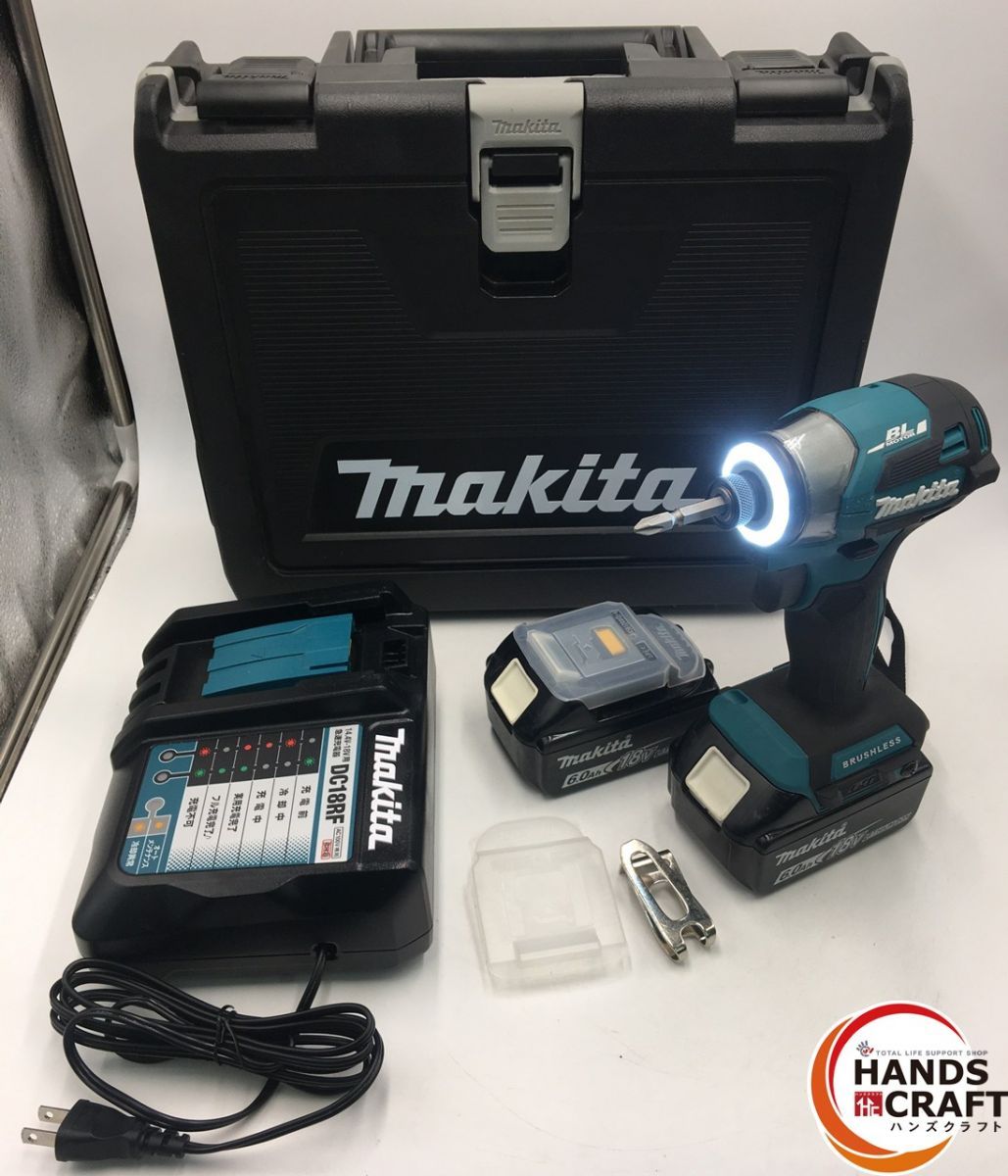 品 マキタ インパクトドライバ フルセット バッテリ DC 18 V 6 0 Ah 108 Wh 充電8回 7回 充電器