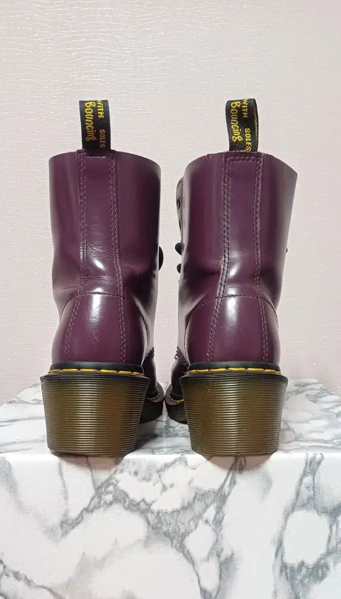 パープル 8ホールブーツ