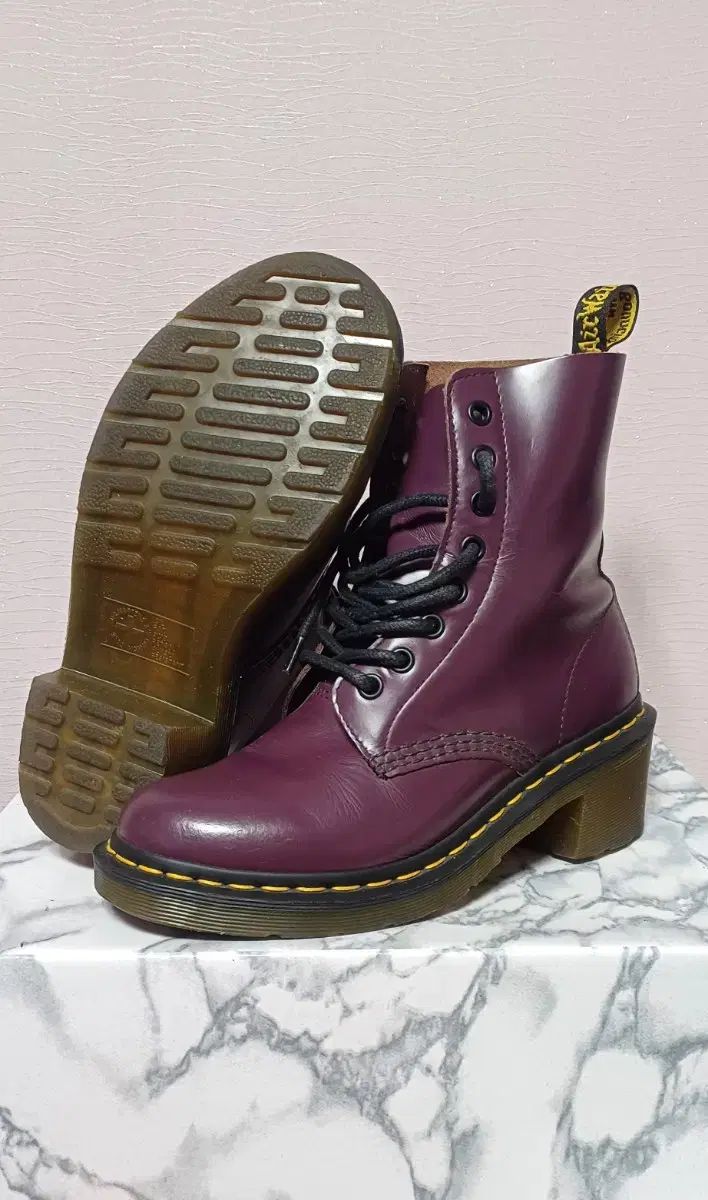  DR. MARTENS パープル 8ホールブーツ 37 240 その他 ブーツ