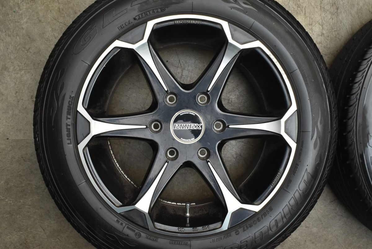  交換用に ESSEX EJ 17 in 7 J 38 PCD 139 ブリヂストン GL R 215 60 ハイエース レジアスエース カスタム用 17インチ タイヤ ホイールセット
