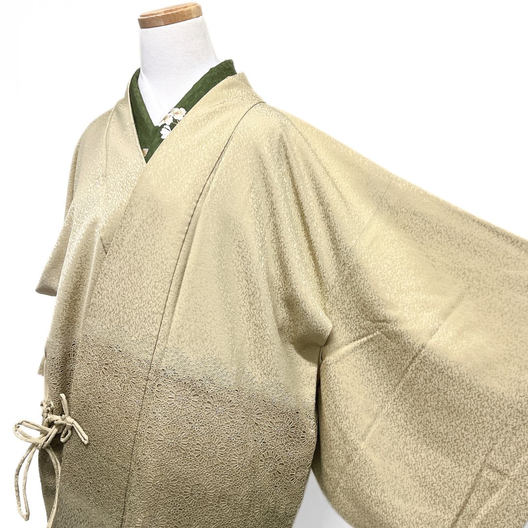 道中着 レース グラデーション 花 亀甲 着物 122 b d ms