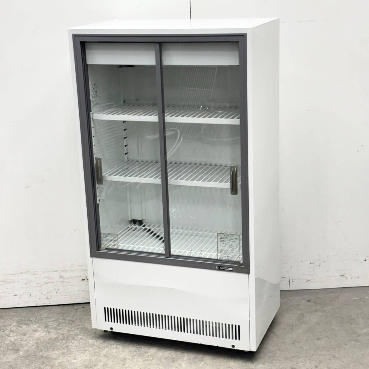 サンデン 冷蔵ショーケース MUS-S54X-B W600×D550×H1395 100V ドリンク