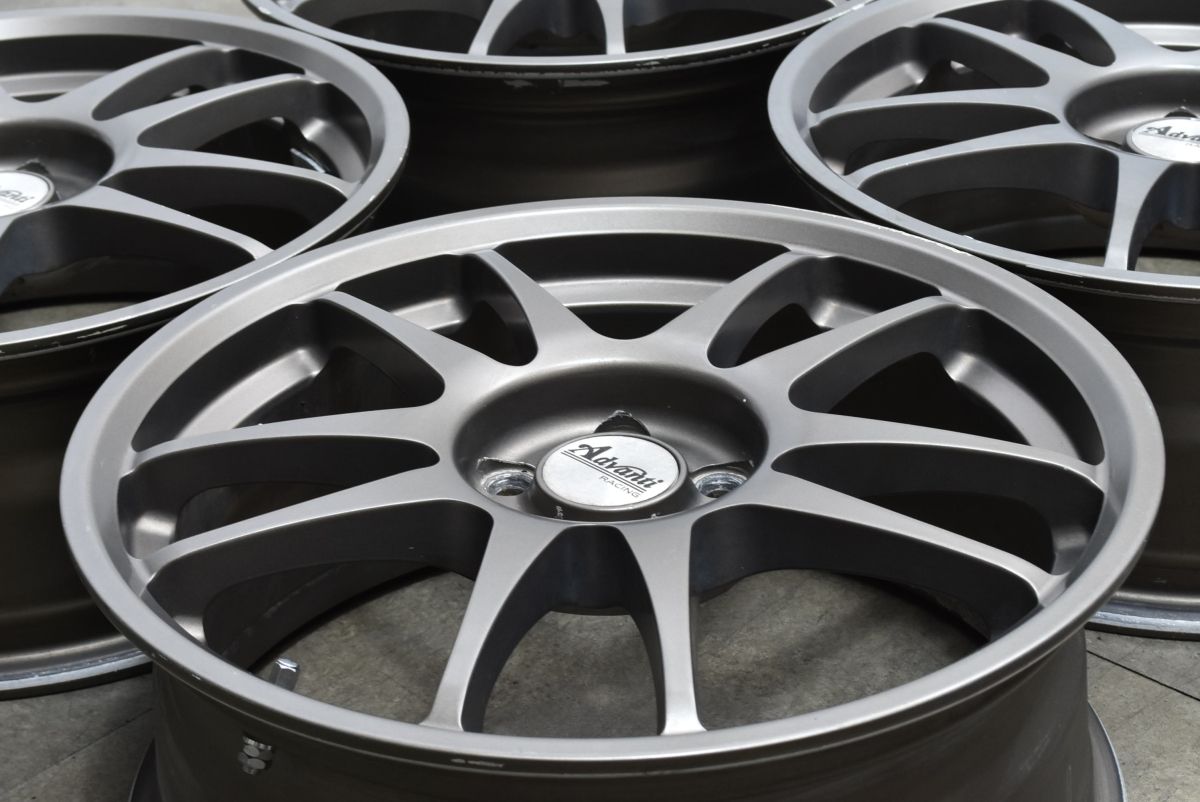 カスタム用に Advanti RACING 17 in 7 J 45 PCD 100 4本セット 交換用 アドヴァンティ レーシング プリウス 86 BRZ インプレッサ 可
