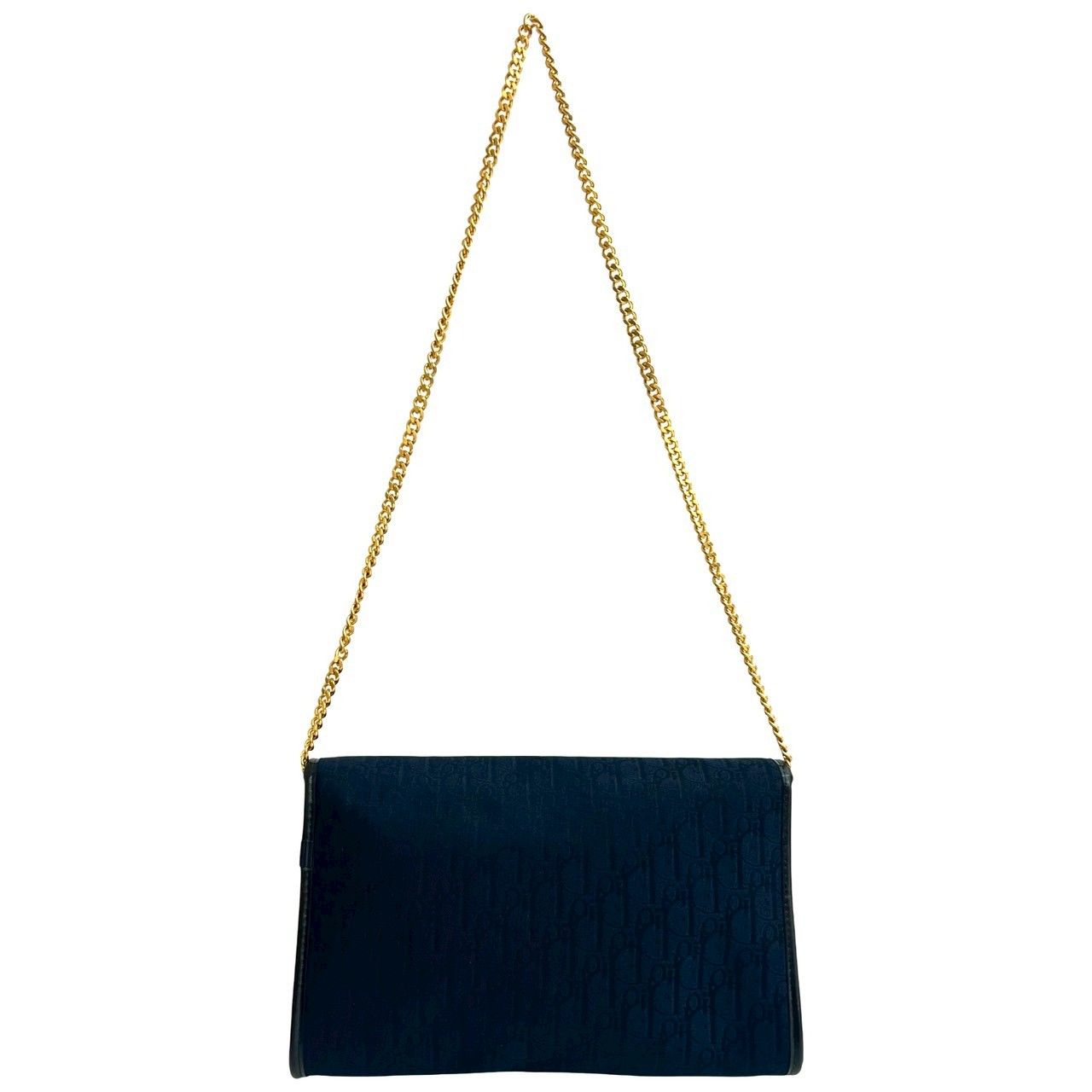 極 美品 Christian Dior クリスチャンディオール ロゴ 金具 トロッター 