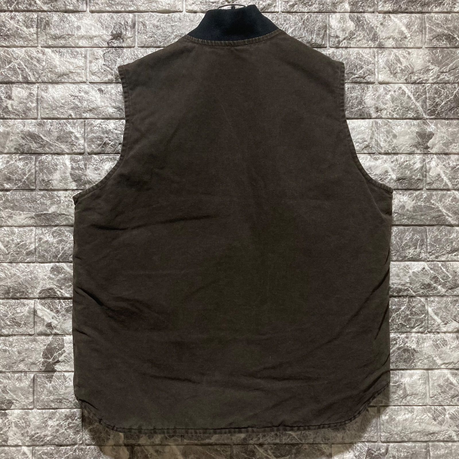 CARHARTT ダックベスト XL Tall ダークブラウン カーハート DUCK VEST