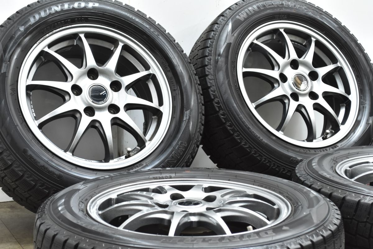 ノア ヴォクシー 等に ZACK 15 in 6 J 53 PCD 114 3 ダンロップ ウィンターマックス WM 02 195 65 R ステップワゴン アクセラ