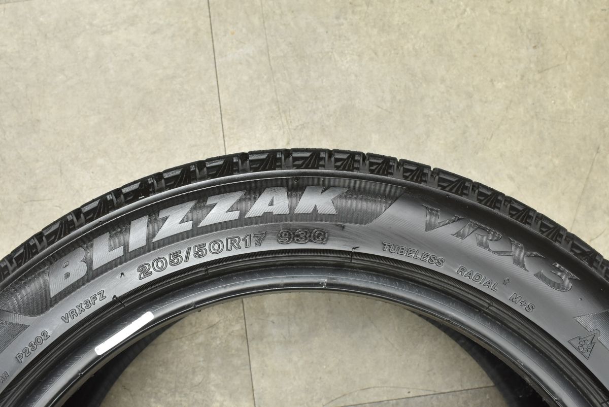  製 バリ溝 VRX 3 ブリヂストン ブリザック 205 50 R 17 4本 オーラ セレナハイブリッド ラフェスタハイウェイスター インプレッサ 17インチ スタッドレス