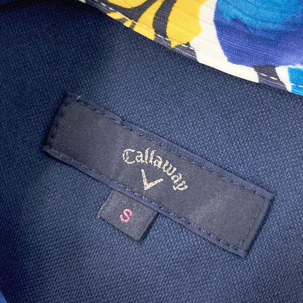 サイズ：S CALLAWAY キャロウェイ  半袖ポロ ワンピース 花柄 ネイビー系 [240101547436] ゴルフウェア レディース ストスト