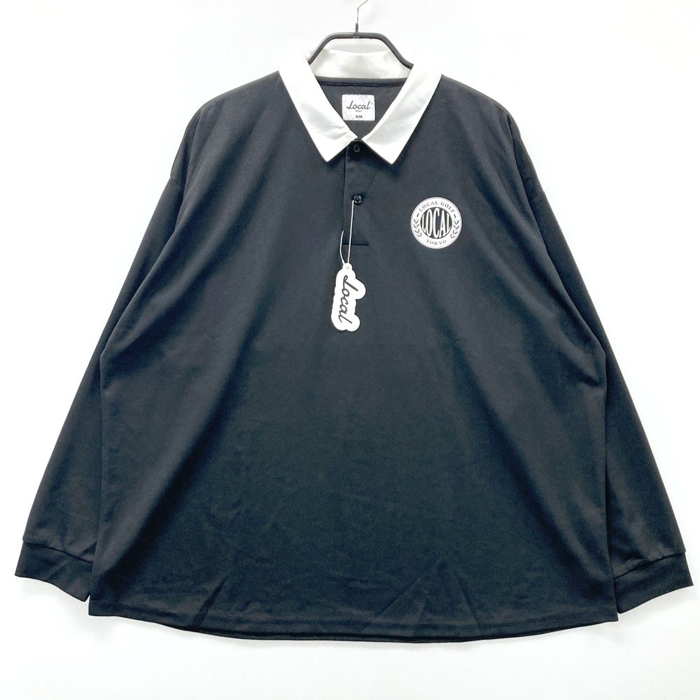Local Golf(ローカルゴルフ) ポロシャツ サイズ：M/L LOCAL GOLF ローカルゴルフ 長袖ポロシャツ ブラック系