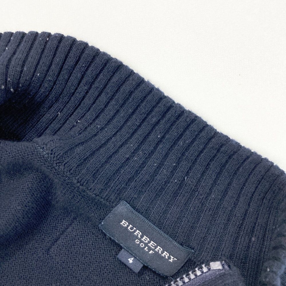 サイズ：4 BURBERRY GOLF バーバリーゴルフ ハーフジップニット