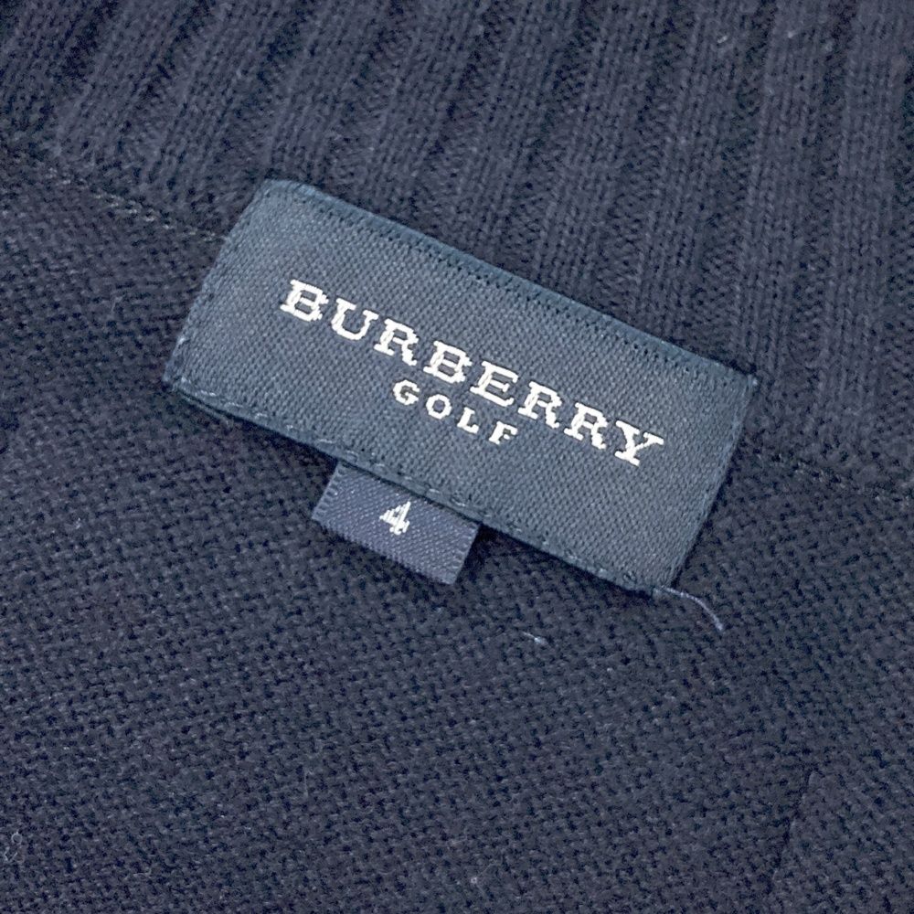 サイズ：4 BURBERRY GOLF バーバリーゴルフ ハーフジップニット