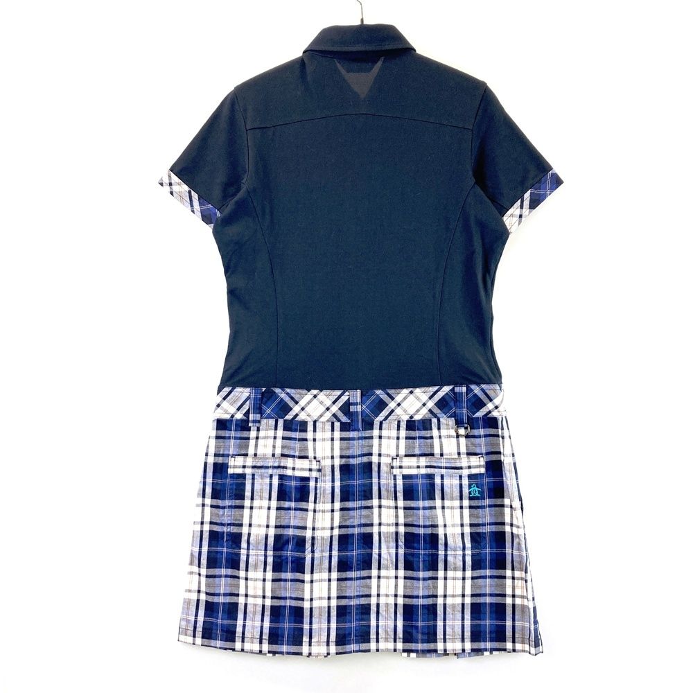 サイズ：M MUNSING WEAR マンシングウェア 半袖ワンピース チェック柄
