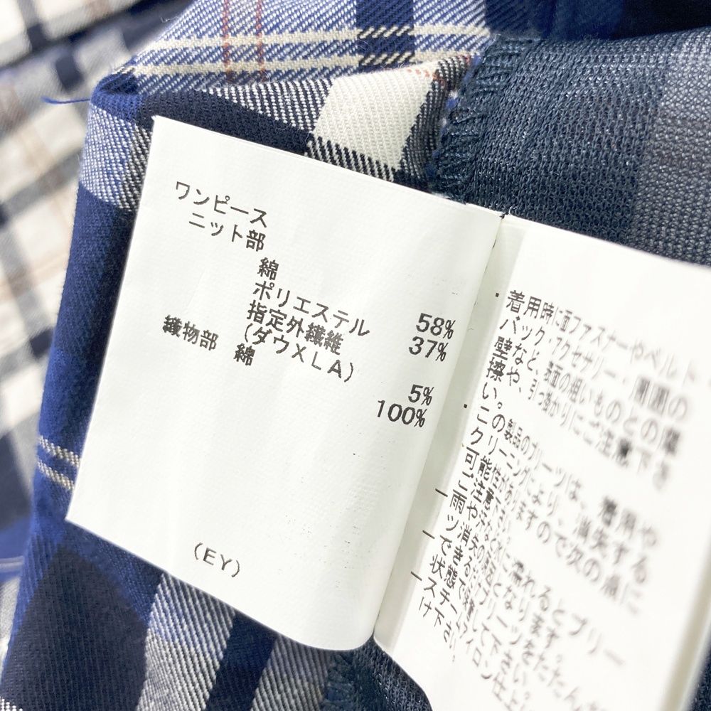 C　5点 サイズ：M MUNSING WEAR マンシングウェア 半袖ワンピース チェック柄