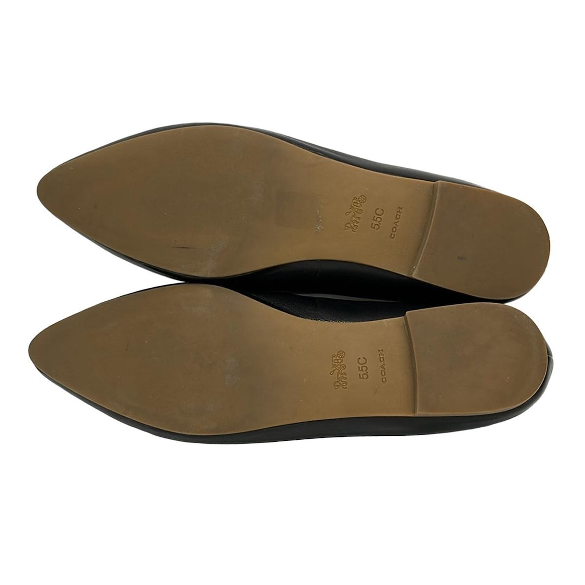 COACH(コーチ) フラットシューズ 23 レディース - 黒 リボン レザー