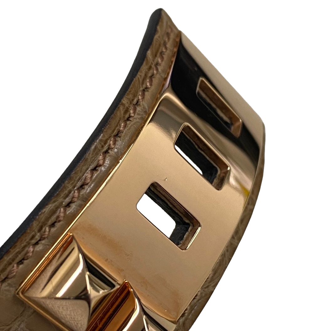 エルメス HERMES コリエドシアン24 アリゲーター チャイ ブレスレット