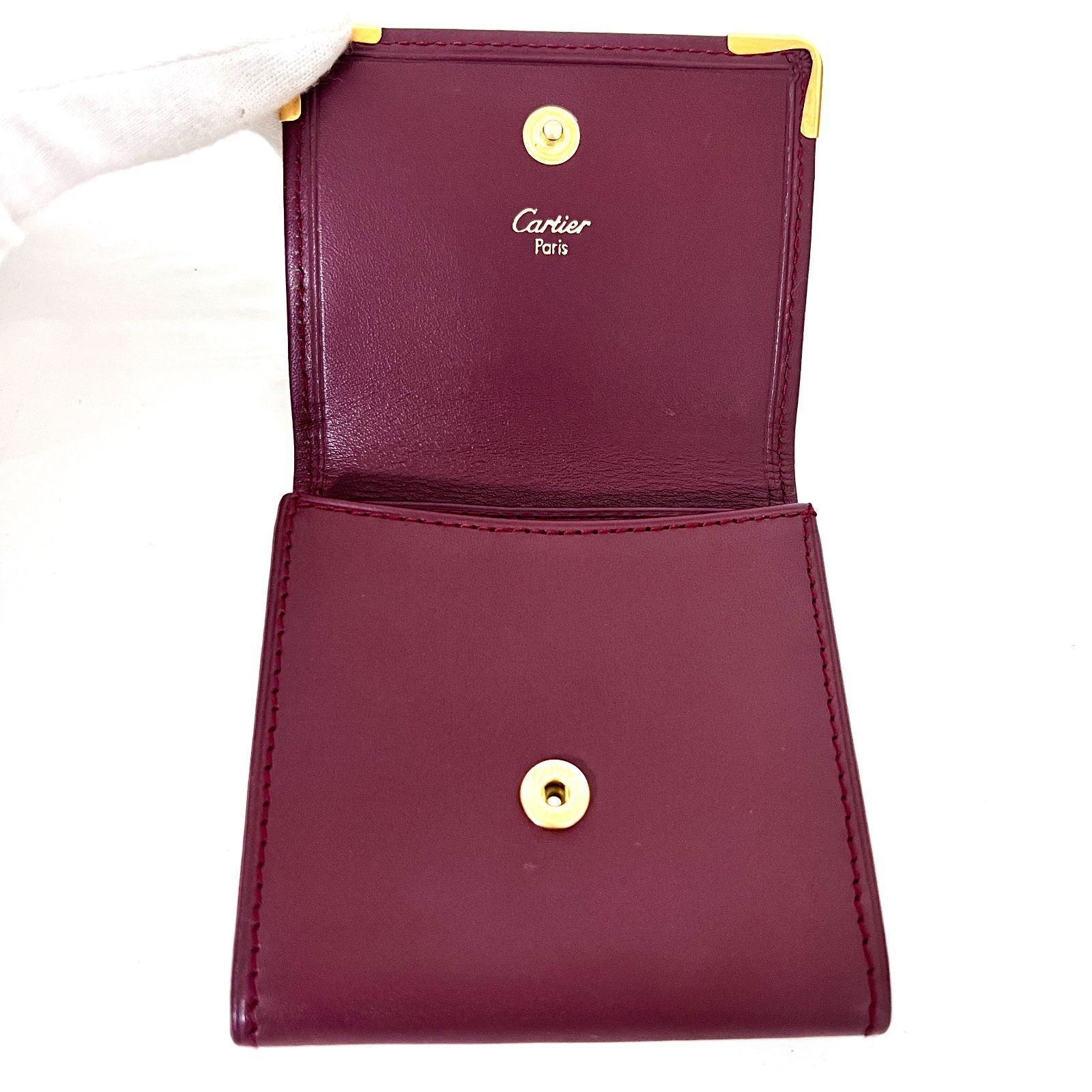 レザー ボルドー