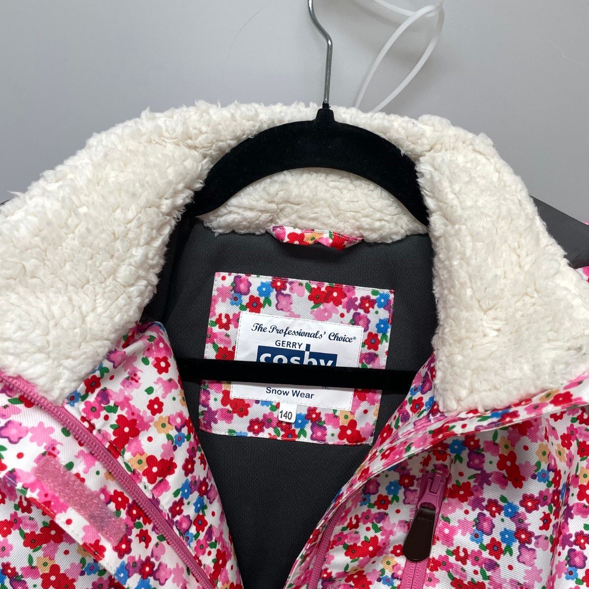 〇〇Cosby 花柄 スキーウェア上下セット 140cm ピンク×ネイビー - メルカリ