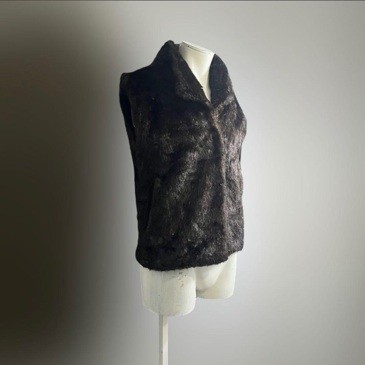 ヨーロッパ 80 s ヴィンテージ シャギー ボアベスト ファーベスト ユーロ