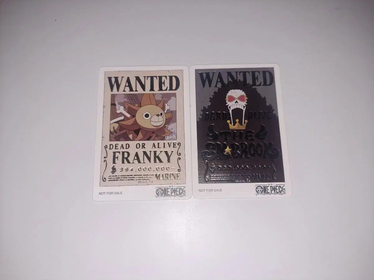  ONE PIECE フランキー＆ブルック 手配書カード2枚 まとめ その他