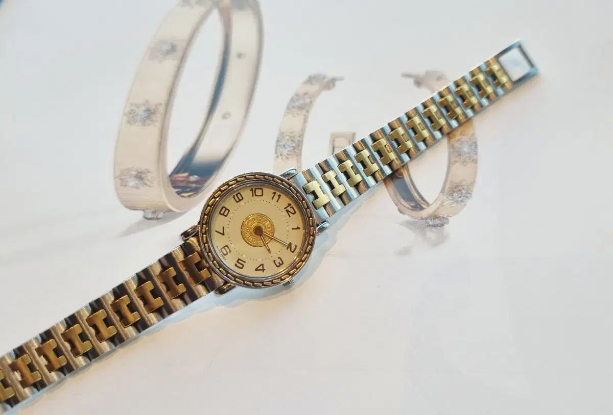  エルメス シェリエ レディース リストウォッチ 金属ベルト 時計