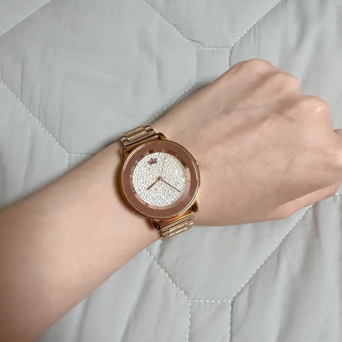 保証書O J.ESTINA ジェイエスティナ ローズゴールド 時計