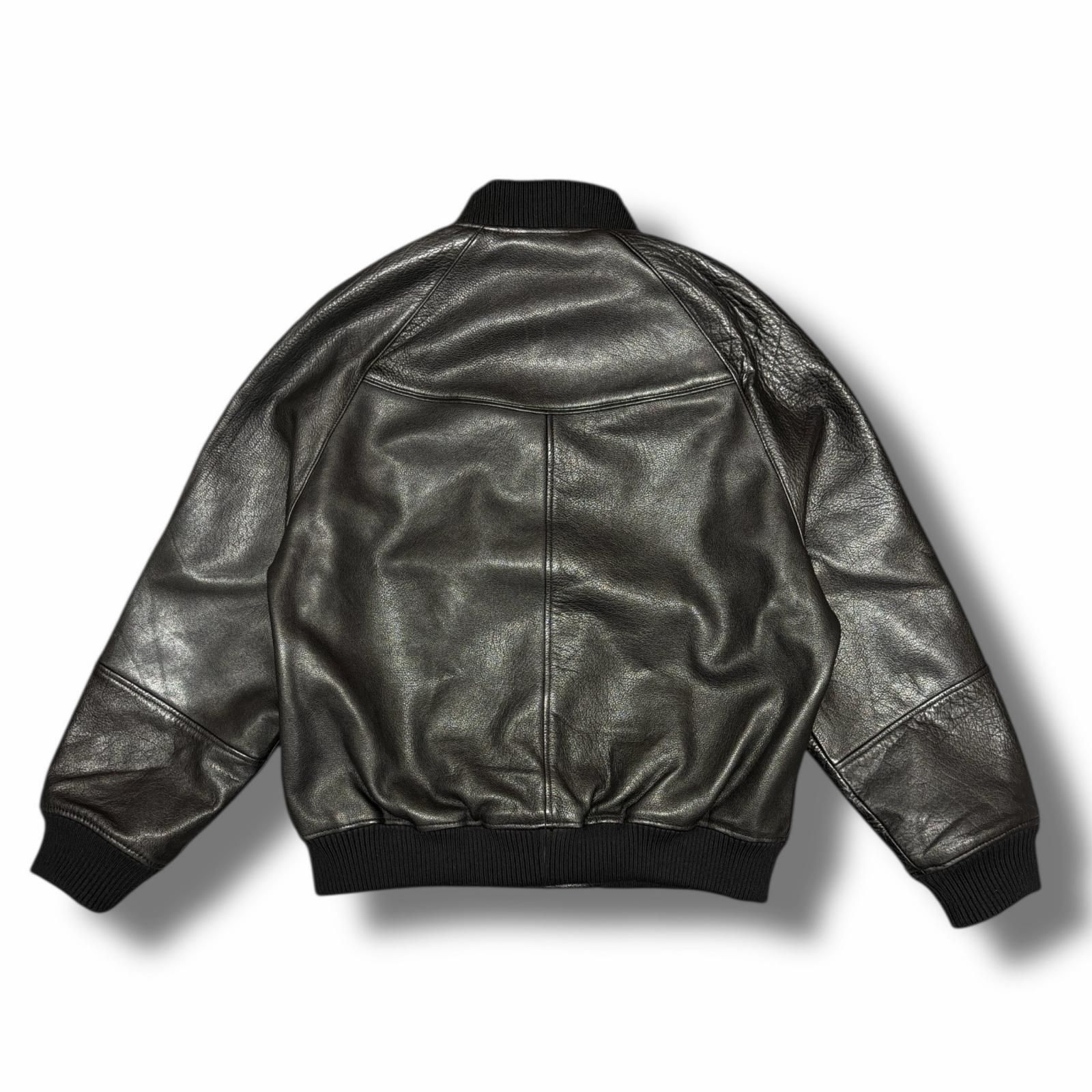 ZARA Leather Bomber Jacket レザーボンバージャケット ブルゾン ザラ