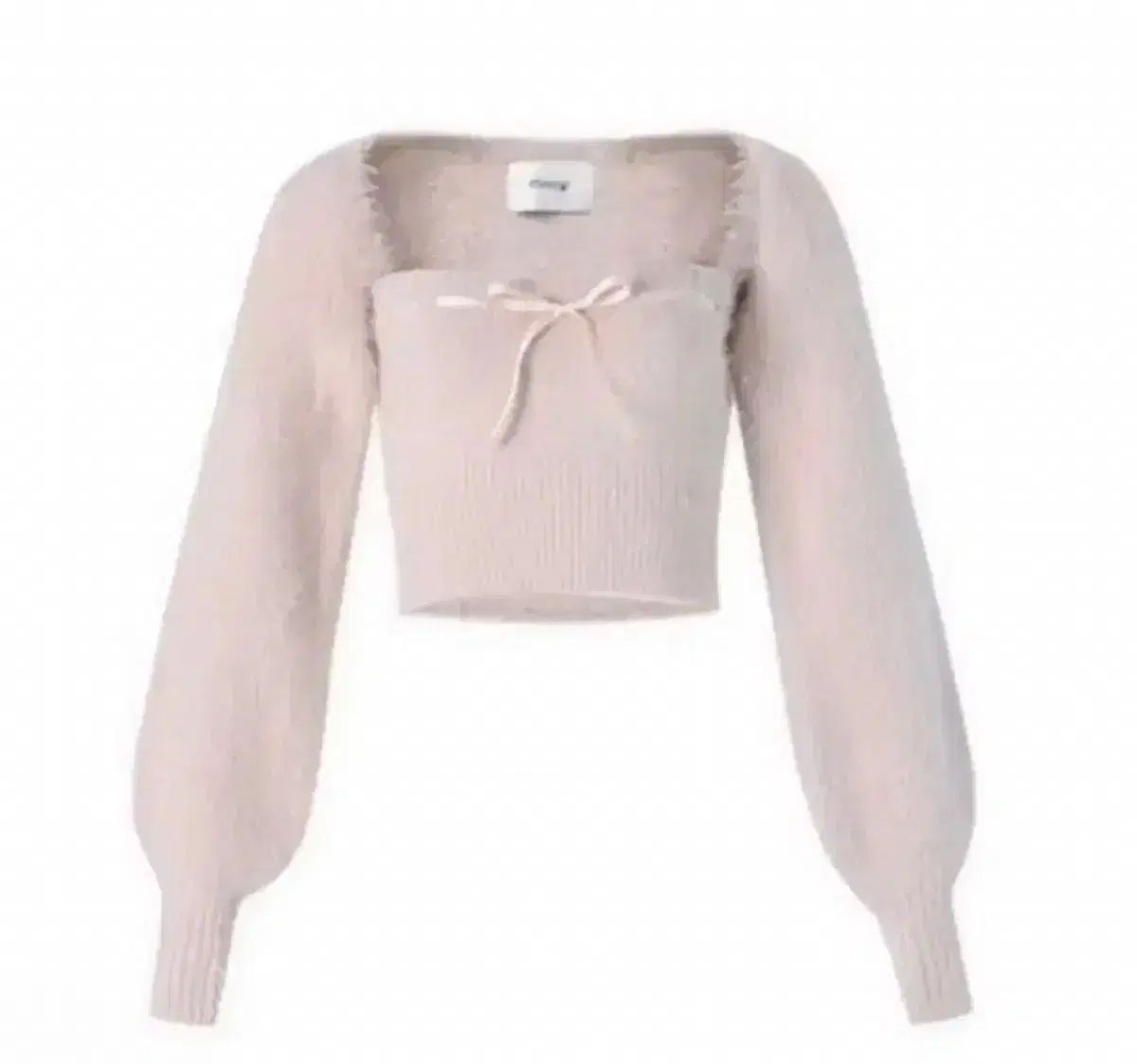 ノットユアローズ ソフト エピ ボレロ セット ピンク ニット ファー カーディガン