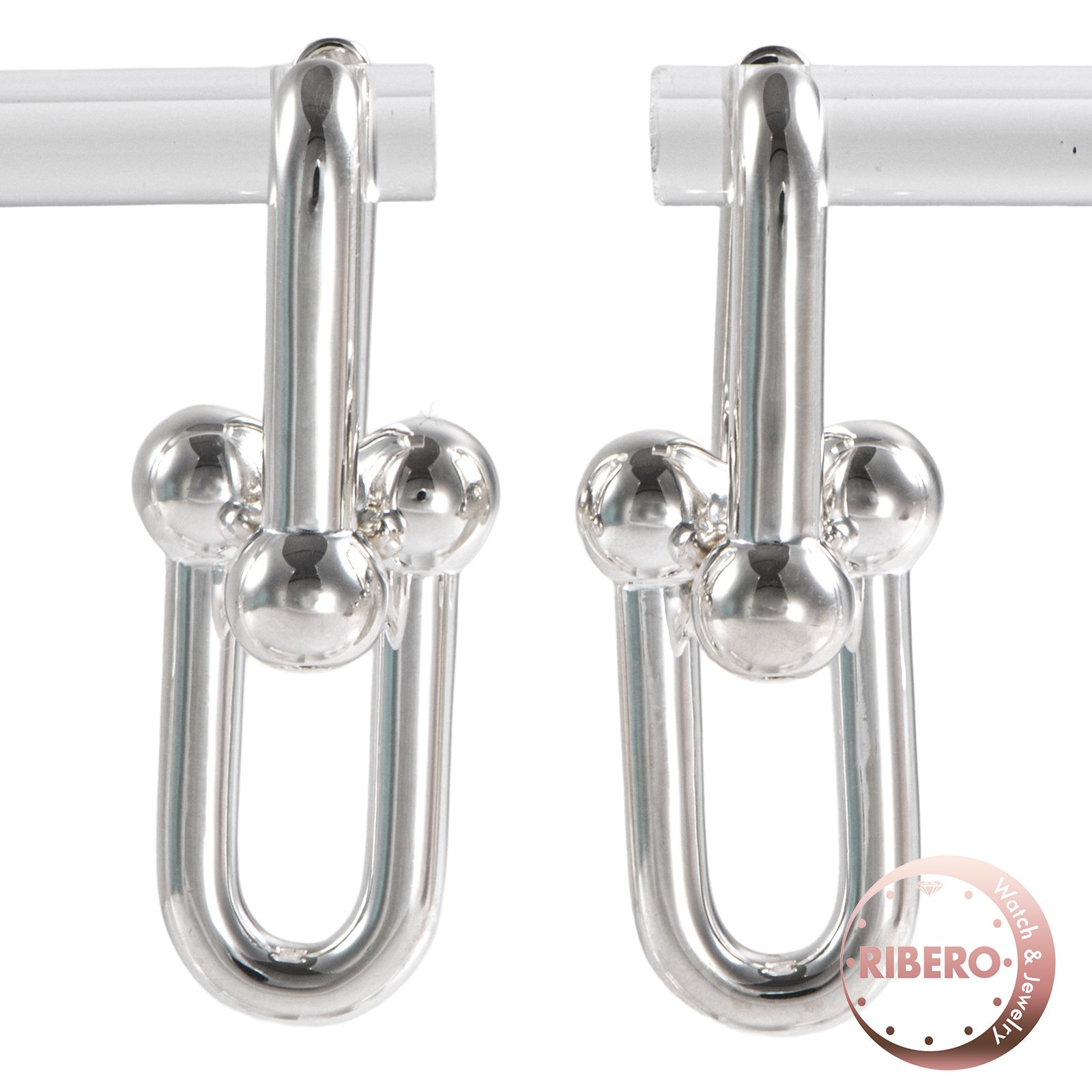 TIFFANY&Co. ティファニー ハードウェア ラージ リンク ピアス