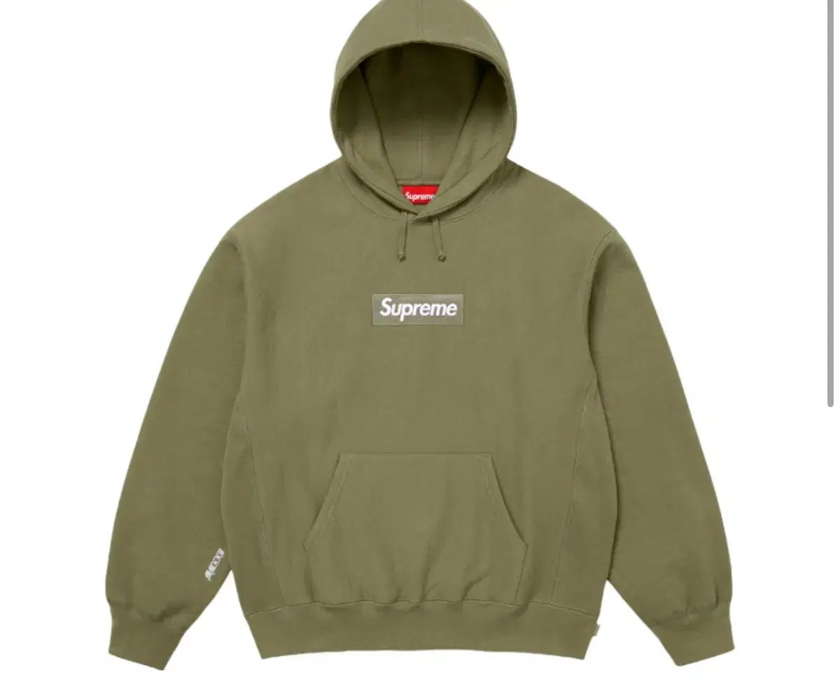 Supreme ボックス ロゴ フーディー オリーブ 25 FW