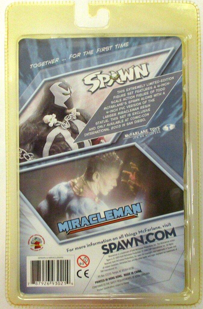 McFARLANE TOYS EXCLUSIVE TWO PACK SPAWN + MIRACLEMAN - メルカリ
