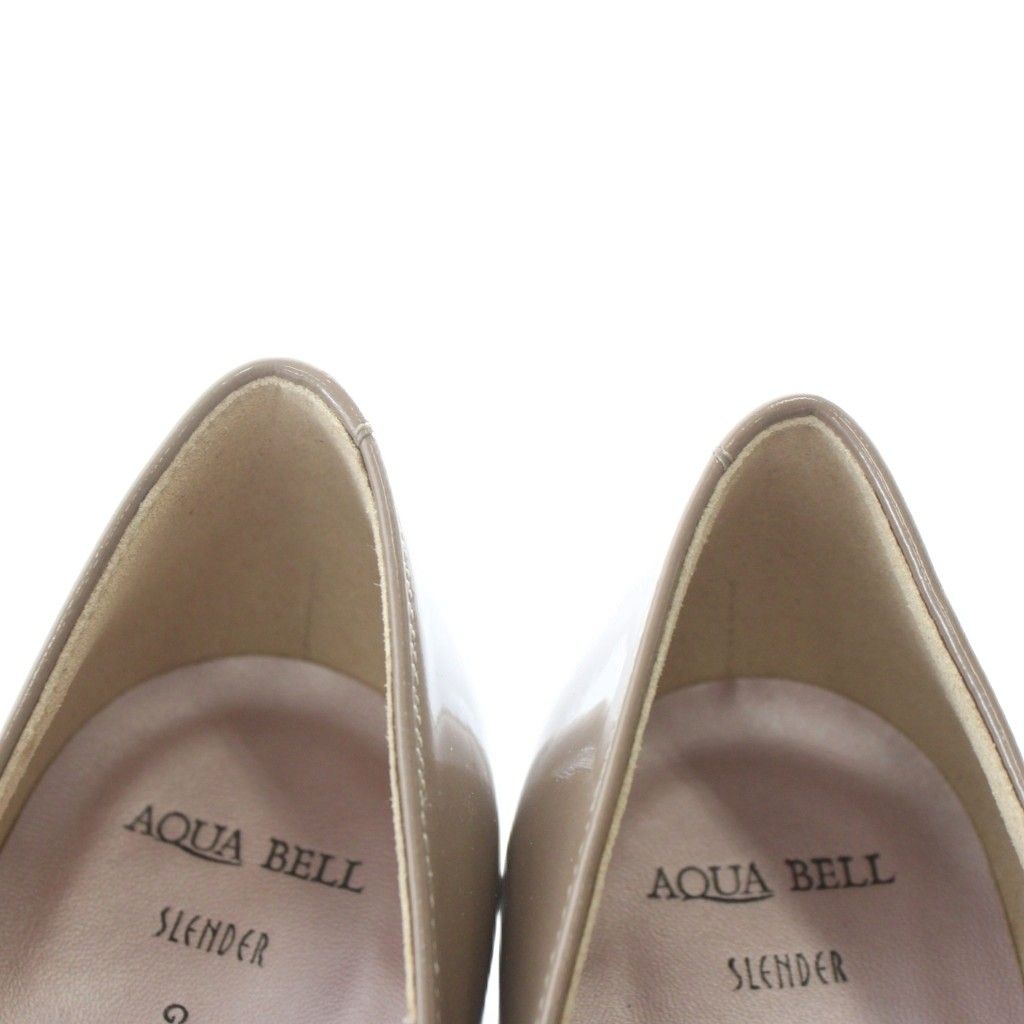 銀座かねまつ GINZA Kanematsu AQUA BELL SLENDER パテントパンプス