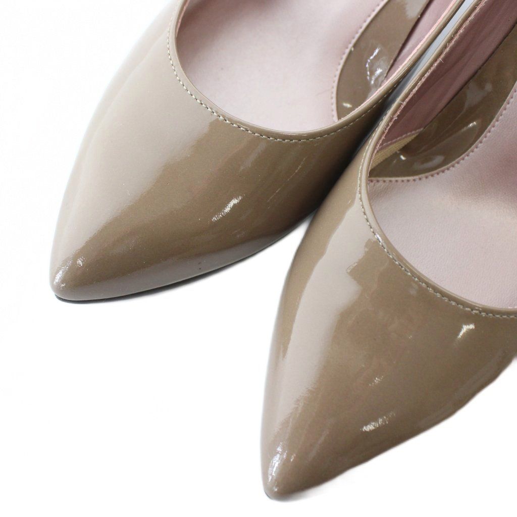 銀座かねまつ GINZA Kanematsu AQUA BELL SLENDER パテントパンプス
