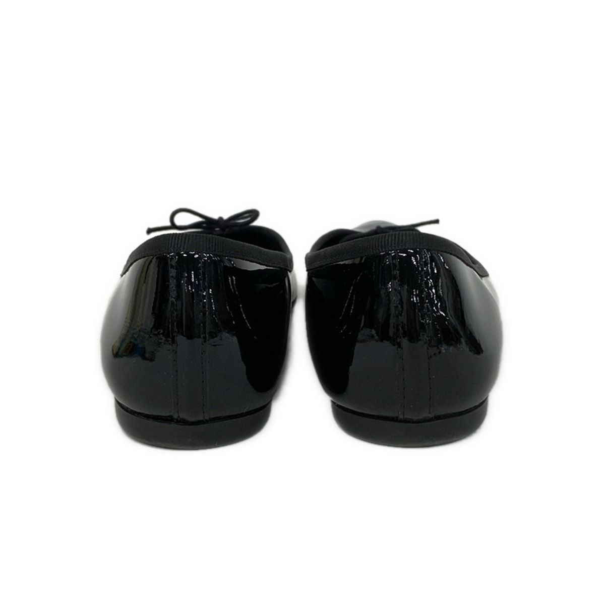  repetto レペット フラットシューズ 39 1 2 レディース - 黒 レザー フラットシューズ バレエシューズ パンプス