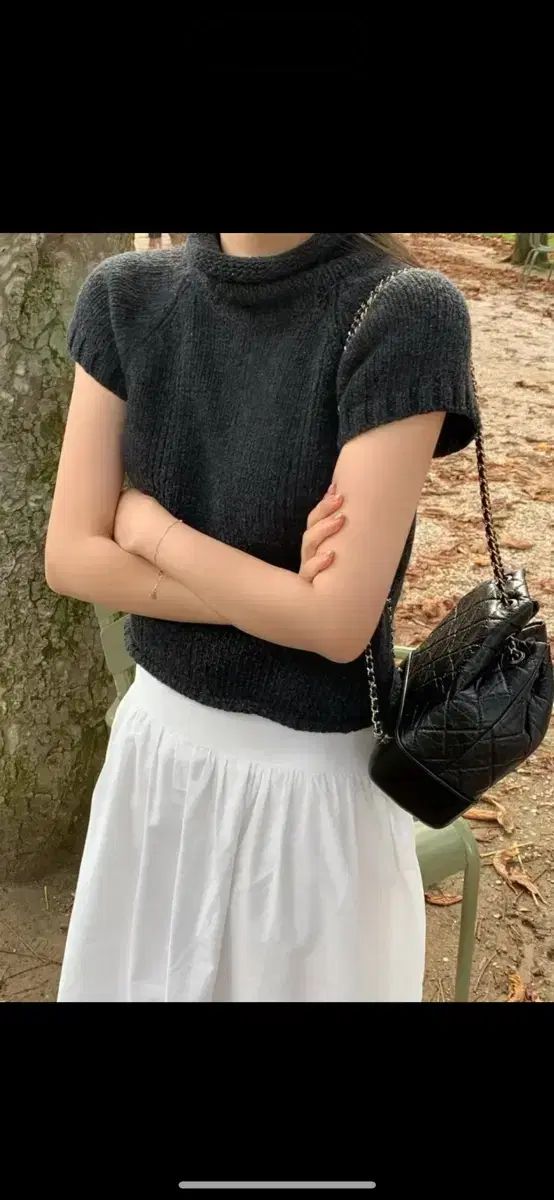 ondemin タートルネック チャコール